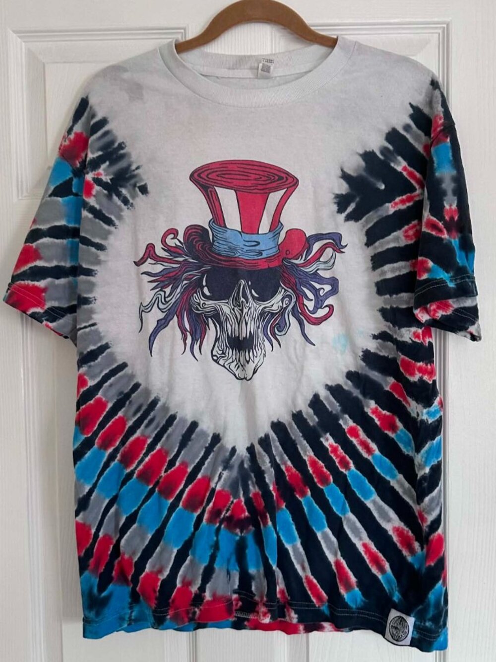 Grateful Dead Uncle Sam Skeleton Tie Dye T-Shirt